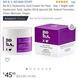 No BS hyaluronic cream